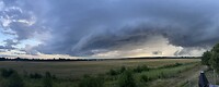 Deze shelf-cloud kondigden nieuwe regen aan