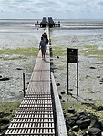 Landschapskunstwerk ‘de Streken’ op het wad, eerbetoon aan Joop Mulder, de oprichter van Oerol