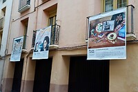 In de oude binnenstad was een ‘balkontentoonstelling’ van schilderkunst