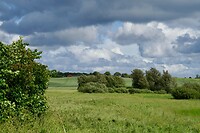 Landschap met dreigende wolken op Møn
