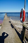 De steiger bij Seby Strand