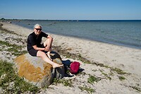 Nog even nagenieten van het 'zwemmen',  heerlijk briesje aan het strand