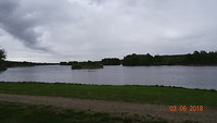 Uitzicht vanuit ons huisje