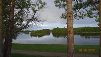Gisteravond op de camping in Rovaniemi