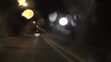 Met natte sneeuw de Noordkaaptunnel in