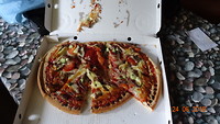 Pizza kwam nog redelijk over😋