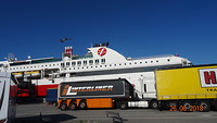 De boot komt aan vanuit Bergen