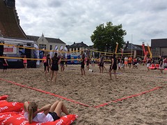 Beach volleybal in Dokkum