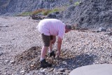 fossielen zoeken in Lyme Regis, Jurassic Coast