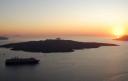 zonsondergang op Santorini