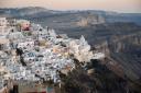 uitzicht op Thira