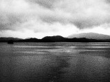 Zwart/wit opname van de Inside Passage