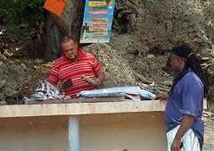 verse vis bij Playa Lagun