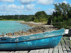 Eén van de prachtige baaien bij Playa Larga
