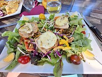 Salade met geitenkaas