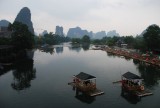 Uitzicht op de Yulong rivier