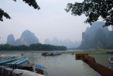 karstgebergte zoals afgedrukt op het 20 Yuan biljet van China