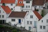 Stavanger, witte houten huizen