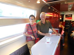 In de restauratiewagon.