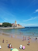 Gijon strand.