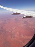 Vanuit het vliegtuig naar Alice Springs