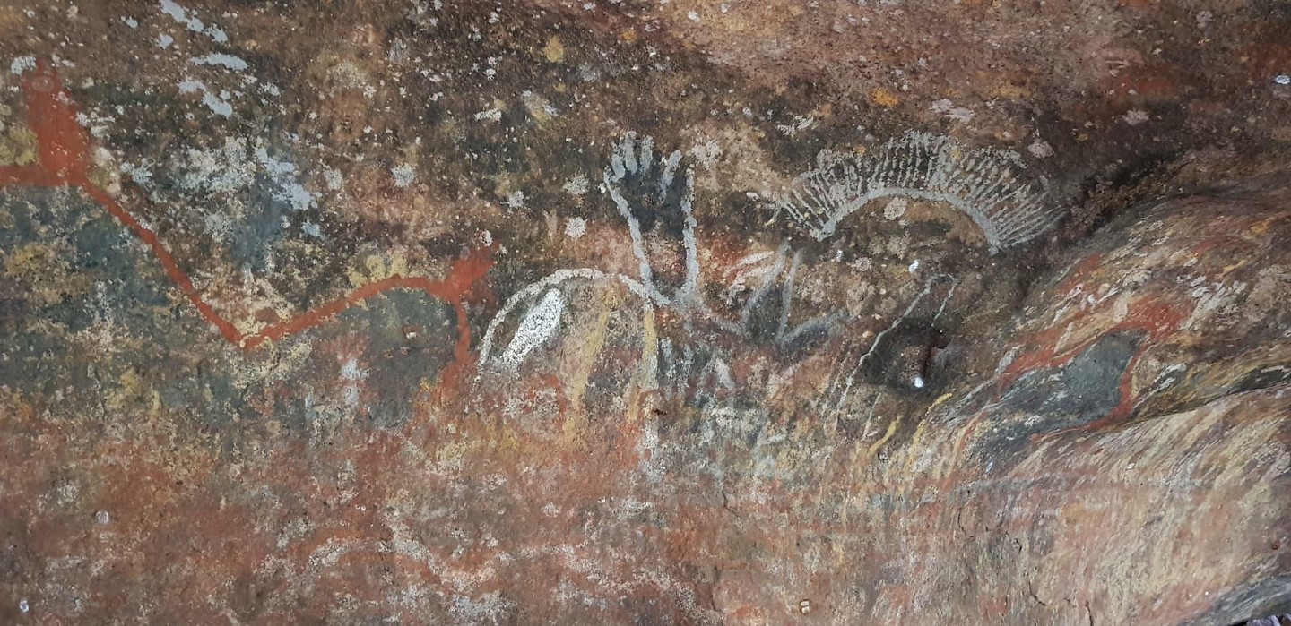 Aboriginal rots schilderingen