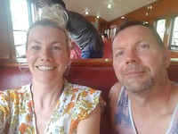 In de oude trein op weg naar beneden naar Cairns