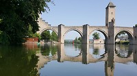 Cahors, le pont Valentre over de Lot, op werelderfgoedlijst
