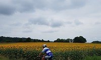 eenzame fietser in de Haute-Provence