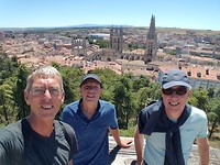 uitzicht over Burgos vanaf het kasteel