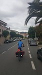 We rijden hier Santiago in.