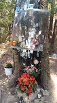 Het monument voor de overleden pilgrim