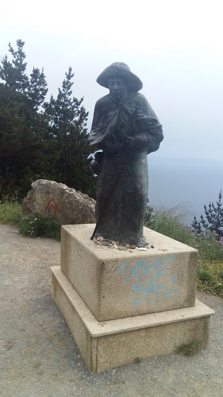 Pelgrim onderweg naar Cabo Fisterra
