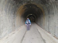 Paul in tunnel