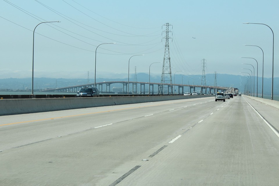 San Mateo brug over de San Francisco Baai