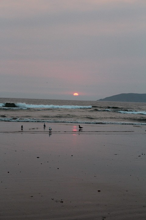 Zonsondergang in Pacific