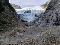 Franz Josef glacier close-up