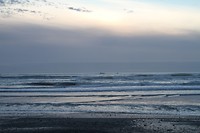 sunset tasman sea