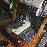 Bedje in de homestay in Mai Chau