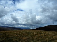 on the road in the Highlands
