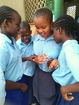 Girls having a good time.