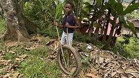 Fietsband met breadfruit