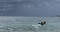 Bliksem op zee