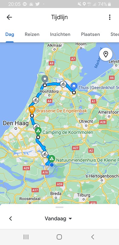 Route dag 1: Amsterdam-Haarlem-Biesbosch
