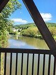 Vanaf de fietsbrug over de Sure / Alzette