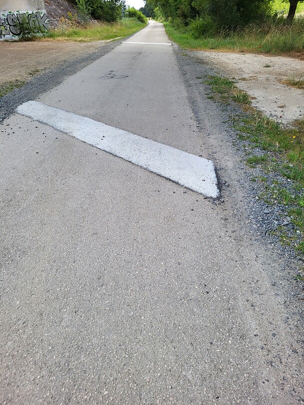 Onnodige drempel in fietspad