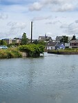 Zicht op kathedraal St Quentin