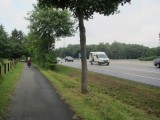 Fahrradbahn entlang de Autobahn