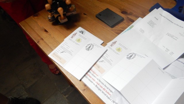 De 1e stempel