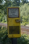 De mechanische klaar-over. Over en sluiten.